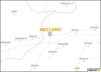 map of Macclenny