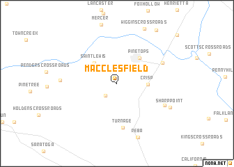 map of Macclesfield