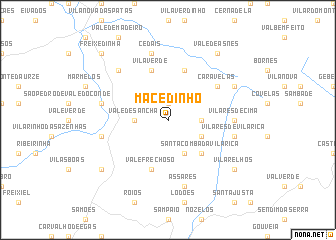 map of Macedinho