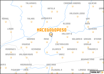 map of Macedo do Peso