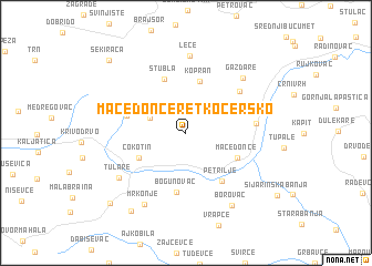 map of Maćedonce Retkocersko