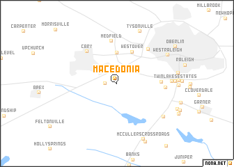 map of Macedonia