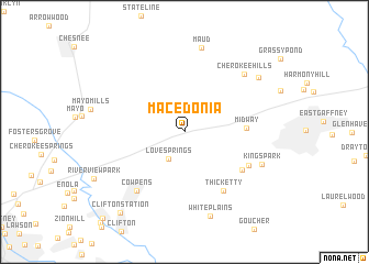 map of Macedonia