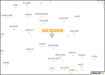 map of Macedonia