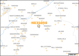 map of Macedonia