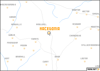 map of Macedonia