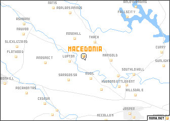 map of Macedonia