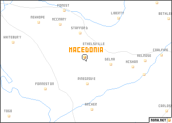 map of Macedonia