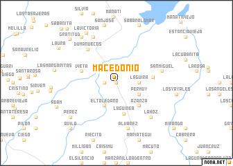 map of Macedonio