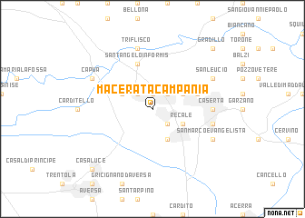 map of Macerata Campania