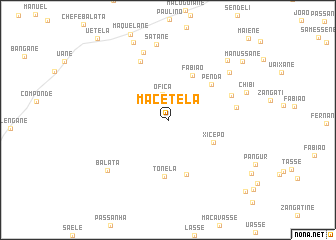 map of Macetela