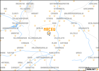 map of Măceu