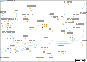 map of Mače