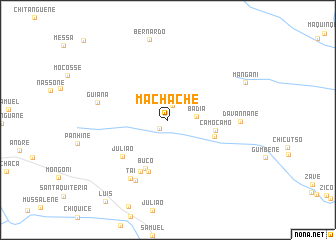 map of Macháche