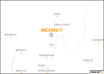 map of Macharetí