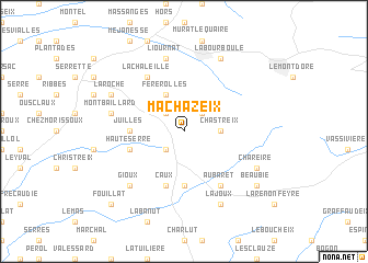 map of Machazeix