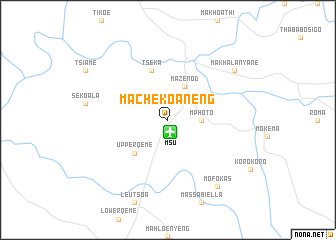 map of Machekoaneng