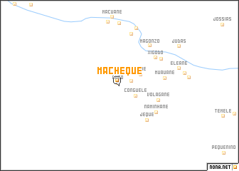 map of Macheque