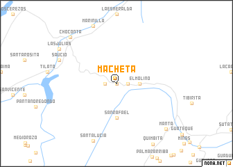 map of Machetá