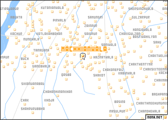 map of Machhiānwāla