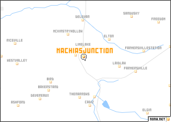 map of Machias Junction