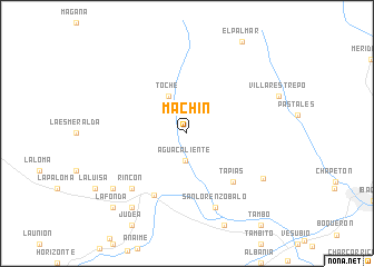 map of Machín
