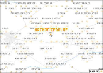 map of Machocice Dolne