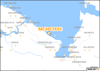 map of Macho Creek