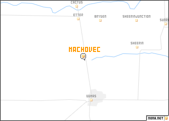 map of Machovec