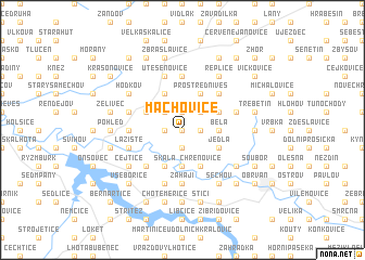 map of Machovice