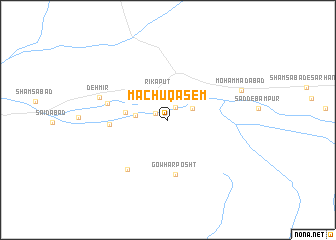 map of Machū Qāsem