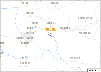 map of Machu