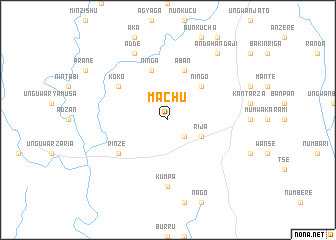 map of Machu