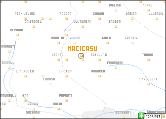 map of Măcicaşu
