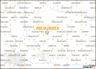 map of Maciejowice