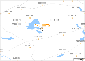 map of Macionys