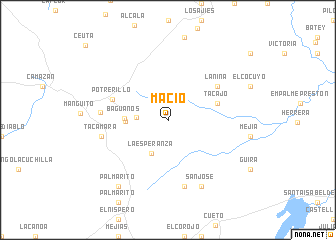 map of Macío