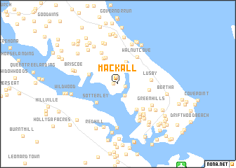 map of Mackall