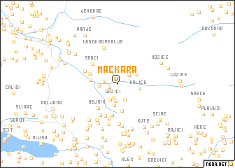 map of Mačkara