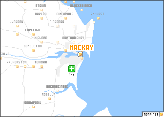 map of Mackay