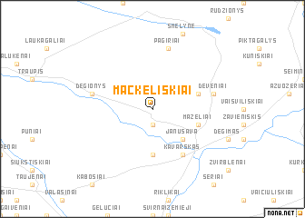 map of Mackeliškiai