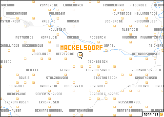 map of Mäckelsdorf