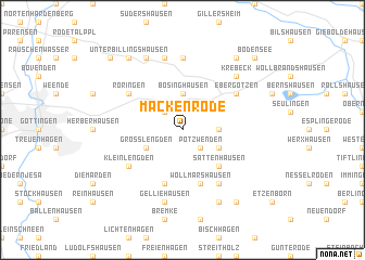 map of Mackenrode