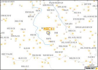 map of Mački