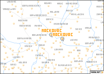 map of Mačkovac