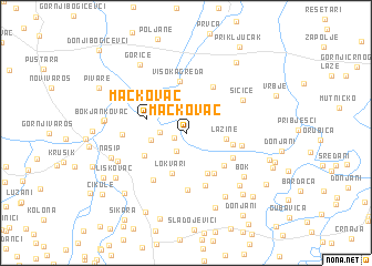 map of Mačkovac