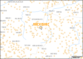 map of Mačkovac