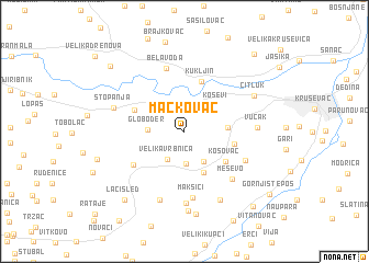 map of Mačkovac