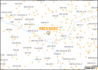 map of Mačkovac