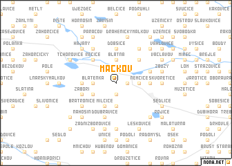 map of Mačkov